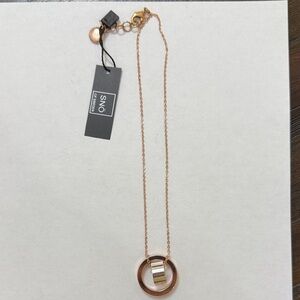 Rose Gold Necklace SNO of Sweden new with tags